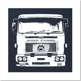 Seddon Atkinson 401 classic 1980s lorry outline (white) Posters and Art